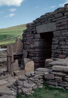 Midhowe. The Entrance to the Broch