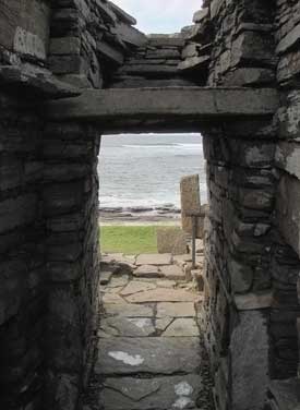 Entrance passage from the interior of the broch