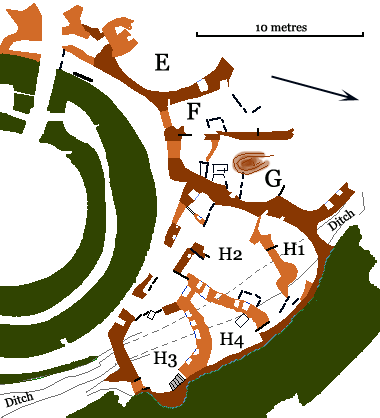 Plan of the Out Buildings at Midhowe