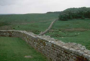 Housesteads. Ramparts looking East