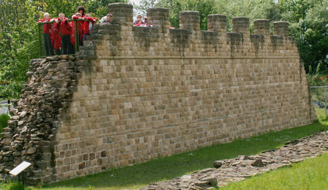 Reconstructed Wall at Wallsend