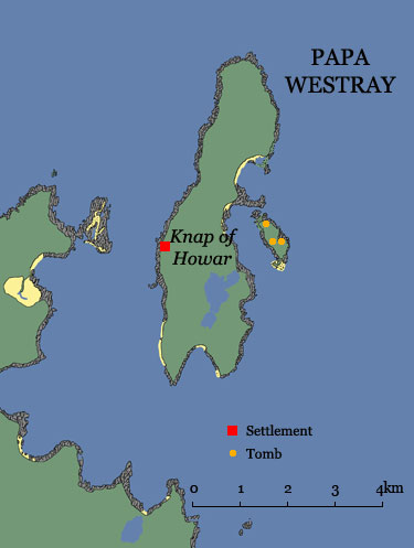 Map of Papa Westray