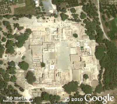 GoogleEarth view of the Palace