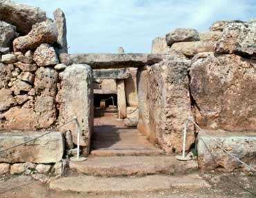 South Temple. View of the entrance & main axis