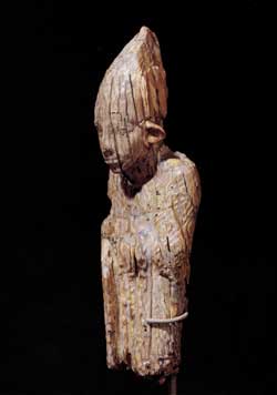 Ivory figure of an unknown pharaoh found at Abydos