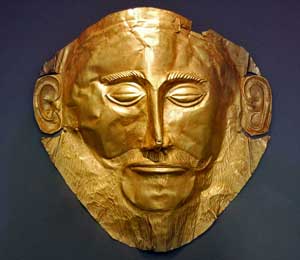 Gold Mask of Agamemnon.Circle A. Mycenae