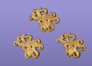 Gold Octopus Ornaments from Circle A, Grave IV