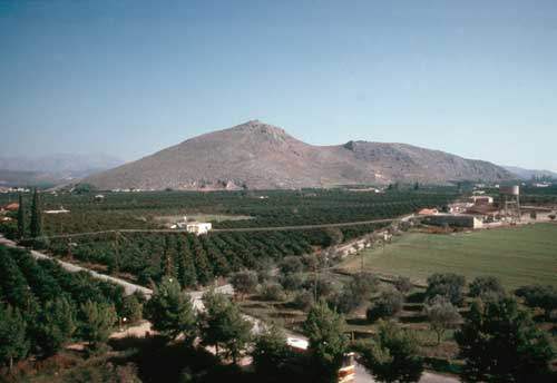 Tiryns.View of the surrounding countryside