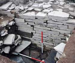 Lesser Wall of Brodgar in Trench R