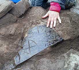 Incised Stone from Structure 12