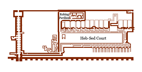 Plan of the Heb Sed Court and Temple T