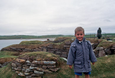 Alistair at Skara Brae