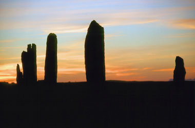 Ring of Brodgar at Sunset