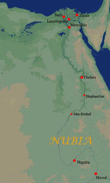 Map. Egypt & Nubia