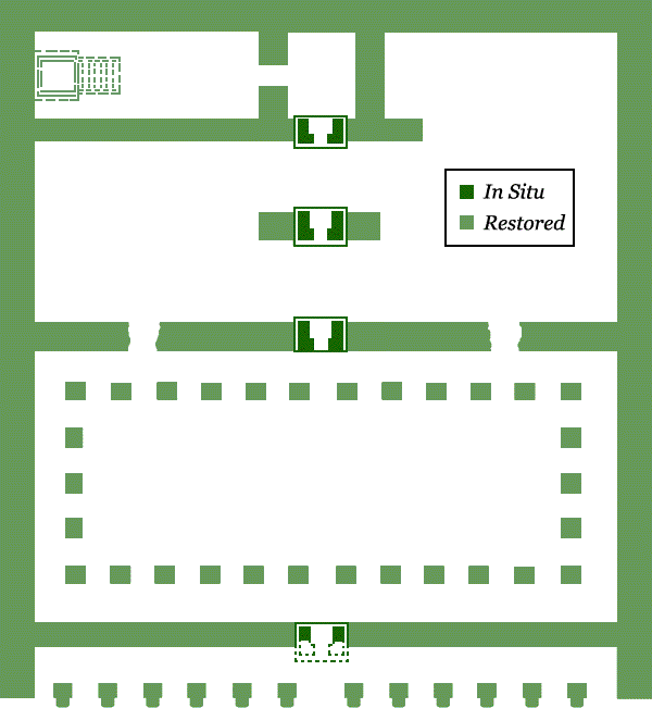 Plan of the Restored Middle Kingdom Temple