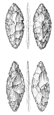 Leaf-shaped point with basal trimming