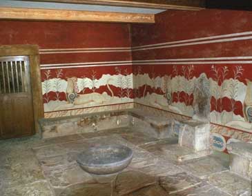 Reconstructed Throne Room at Knossos