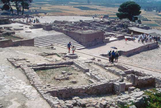 View of the Palace and West at Phaistos