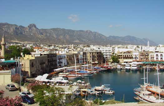 View of Kyrenia Harbour from the Castle