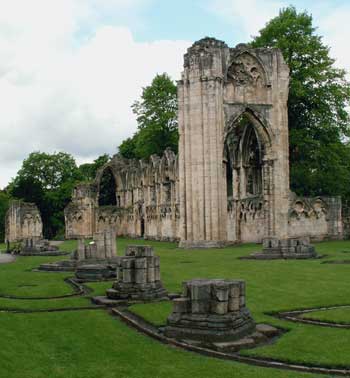 York. Ruins of St. Mary's Abbey