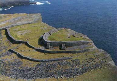 Aerial View of Dun Aengus Fort