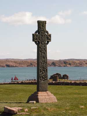 Carved Cross beside the Monastery