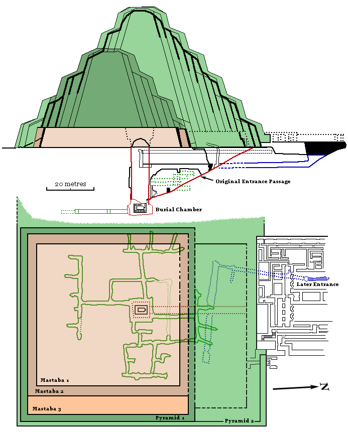 step pyramid of zoser plan